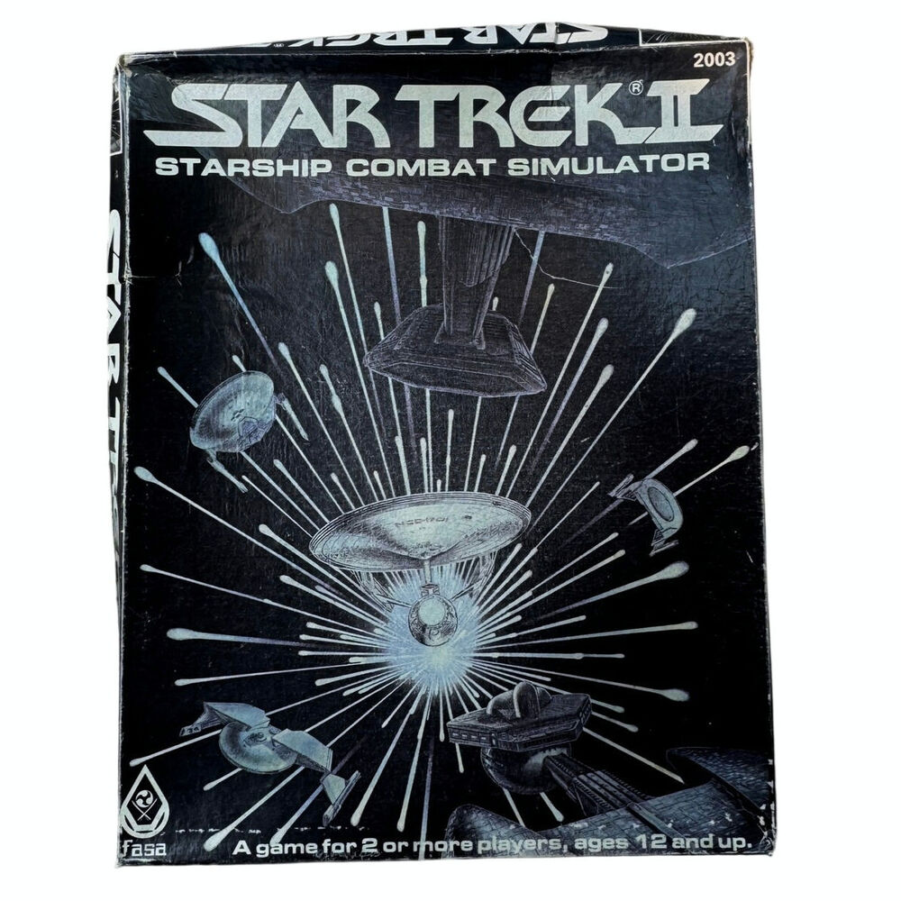Star Trek II Starship Combat Simulator Board Game FASA Complete 1983 Vintage